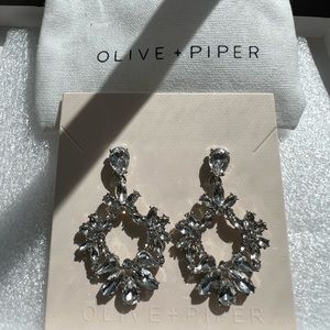 Olive & Piper Rhinestone Bridal or Prom Earrings